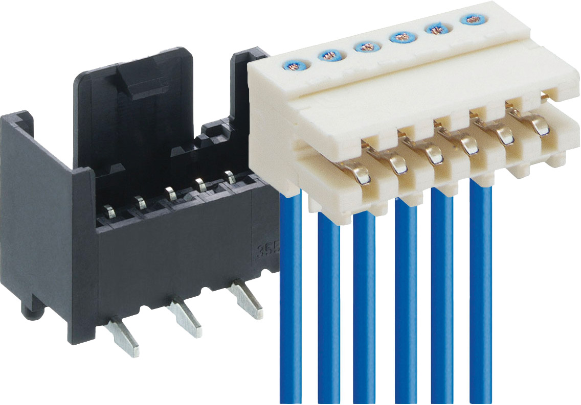 Connettori IDC Rast 2,5mm per inserzione indiretta su scheda
