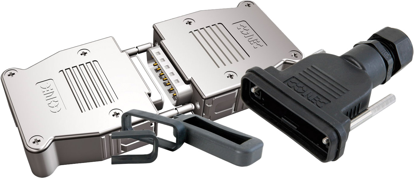 Calotte per D-Sub EMI, IP67 e Snap-In