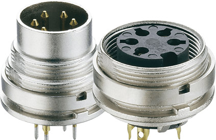 Connettori circolari M16 IP40 a pannello e volanti