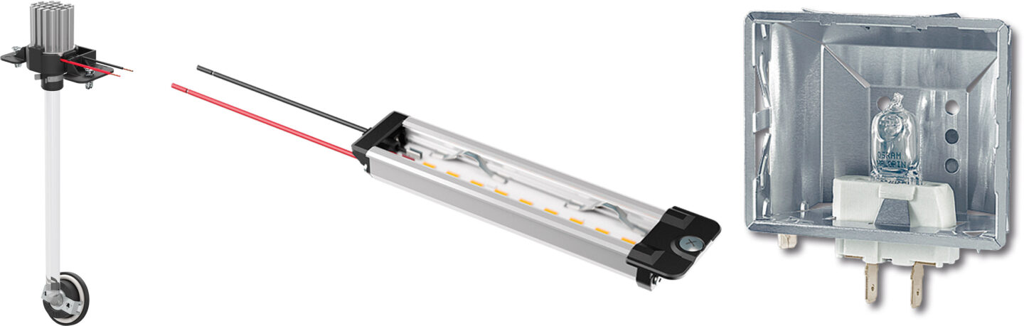 Illuminazione per forni tradizionale e a LED