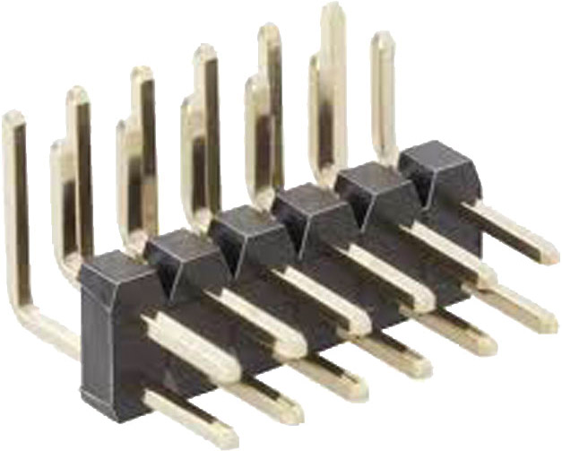 Strip di connettori a contatto tornito o stampato in SMD o THT